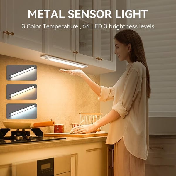 Last 3 Hours! 🌙 Indoor Motion Sensor Night Light, 🔋1500mAh USB Rechargeable, Magnetic Installation, Dimmable 🌟