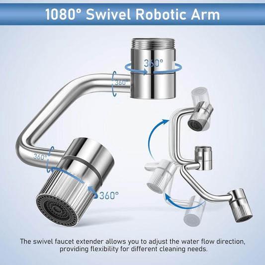 🚨 LAST CHANCE: 61% OFF - Rotatable Faucet Extension with 2 Splash Modes 💦