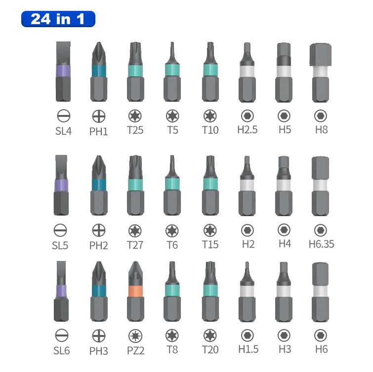 ⏰LAST DAY SALE !  24/32/42 in 1 DlY 🛠️Screwdriver Set Magnetic Compact and Portable Ratchet Screwdriver