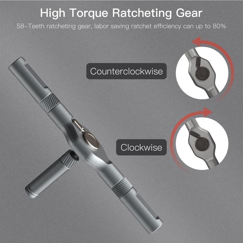 ⏰LAST DAY SALE !  24/32/42 in 1 DlY 🛠️Screwdriver Set Magnetic Compact and Portable Ratchet Screwdriver