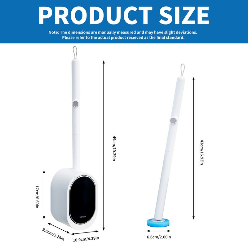 Disposable Toilet Cleaning System – Deep Clean, Fresh Scent & Odor Control Brush Kit