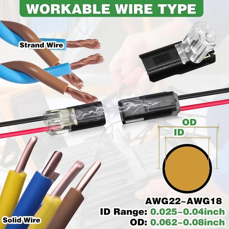 2/3/4-Pin Multi-Channel Quick Connectors🔌 – Safe & Convenient Installation ✨