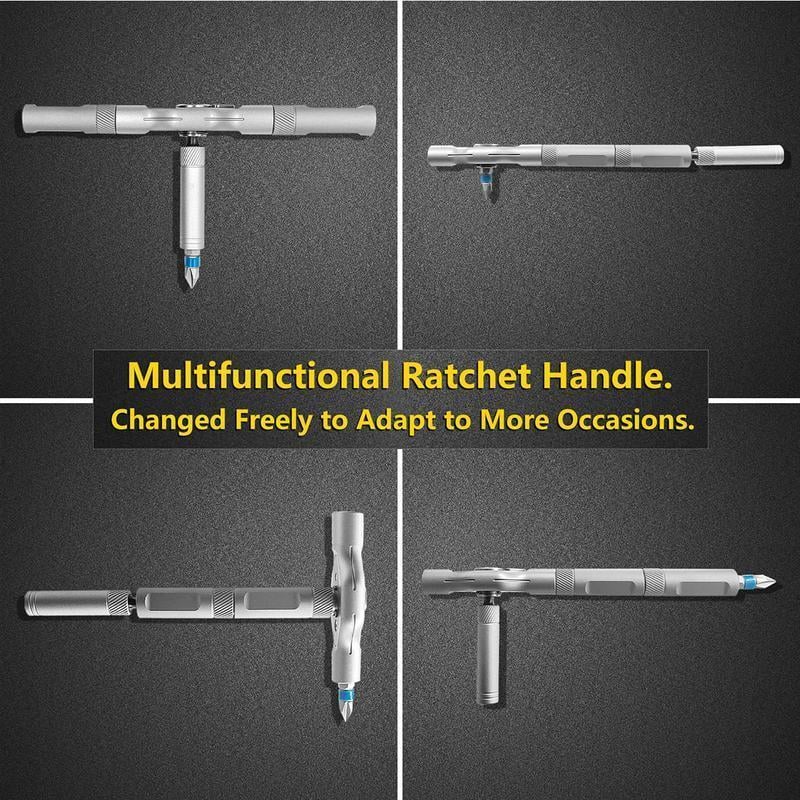 ⏰LAST DAY SALE !  24/32/42 in 1 DlY 🛠️Screwdriver Set Magnetic Compact and Portable Ratchet Screwdriver