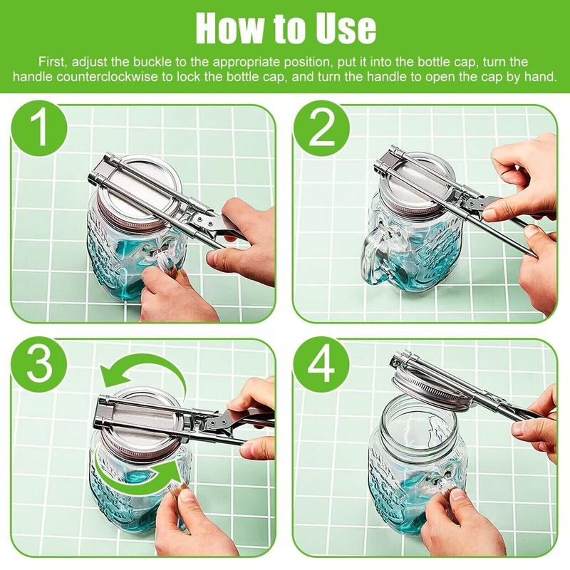 🔥🔥Last Day Buy 2 Get 1 Free $8.99 Each🔥Adjustable Stainless Steel Jar Opener