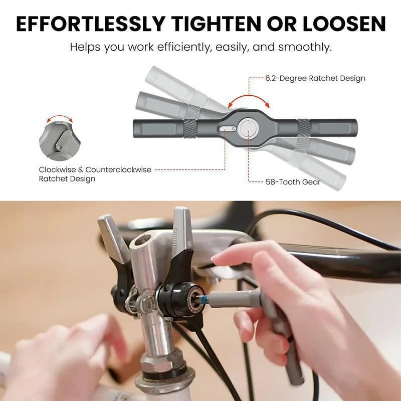 ⏰LAST DAY SALE !  24/32/42 in 1 DlY 🛠️Screwdriver Set Magnetic Compact and Portable Ratchet Screwdriver
